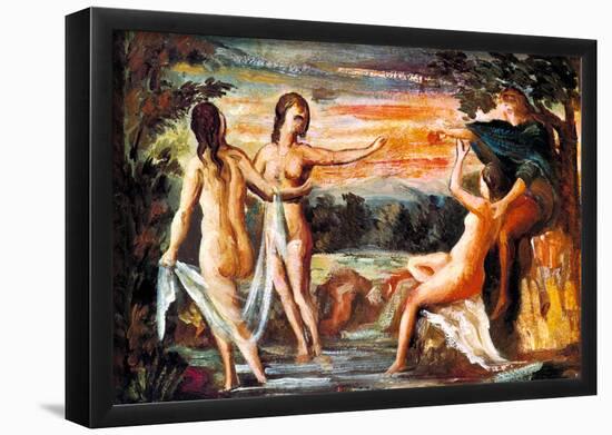 Paul Cezanne Judgement of Paris Art Poster-null-Framed Poster