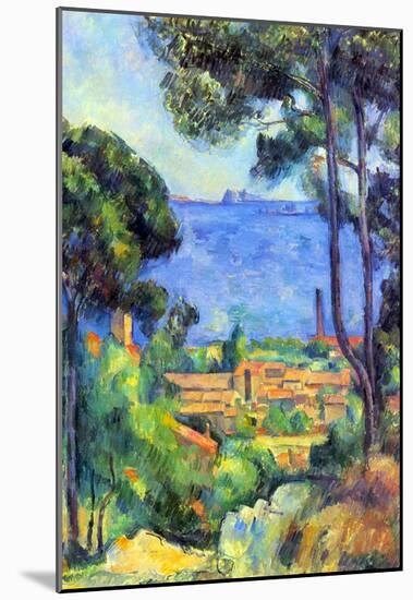 Paul Cezanne Landscape Art Print Poster-null-Mounted Poster