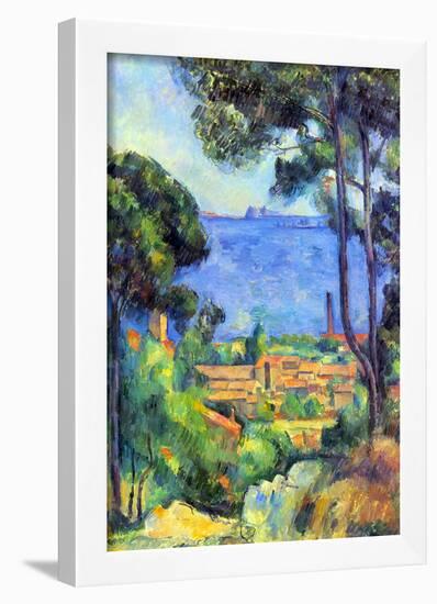 Paul Cezanne Landscape Art Print Poster-null-Framed Poster