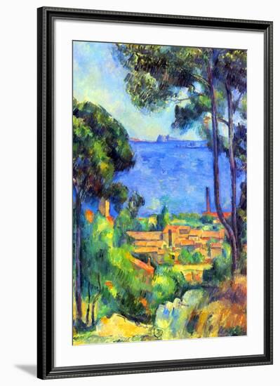 Paul Cezanne Landscape-Paul Cézanne-Framed Art Print