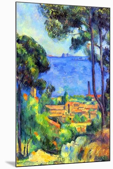 Paul Cezanne Landscape-Paul Cézanne-Mounted Art Print
