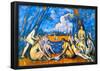Paul Cezanne Large Bathers 2 Art Print Poster-null-Framed Poster