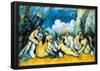 Paul Cezanne Large Bathers by Art Print Poster-null-Framed Poster