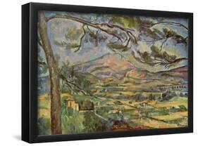 Paul Cezanne (Mont Sainte-Victoire) Art Poster Print-null-Framed Poster