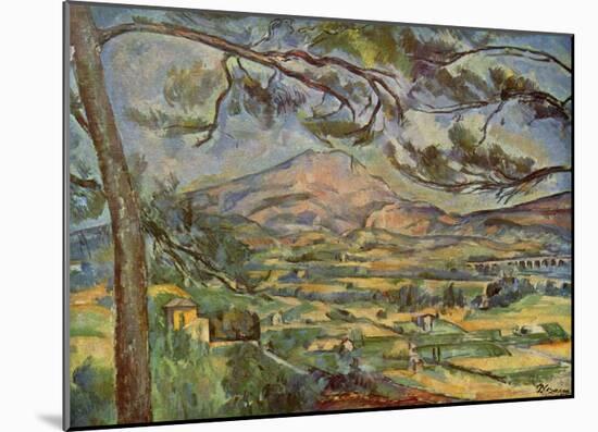 Paul Cezanne (Mont Sainte-Victoire) Art Poster Print-null-Mounted Poster