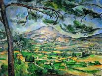 Mont Sainte-Victoire with Large Pine-Tree, circa 1887-Paul Cézanne-Framed Giclee Print