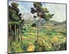 Paul Cezanne (Montagne Sainte-Victoire seen from Bellevue) Art Poster Print-null-Mounted Poster