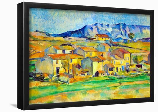 Paul Cezanne Montaigne Sainte-Victoire, from the Environment Beu Gardanne of View Art Print Poster-null-Framed Poster