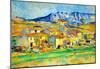 Paul Cezanne Montaigne Sainte-Victoire, from the Environment Beu Gardanne of View Art Print Poster-null-Mounted Poster