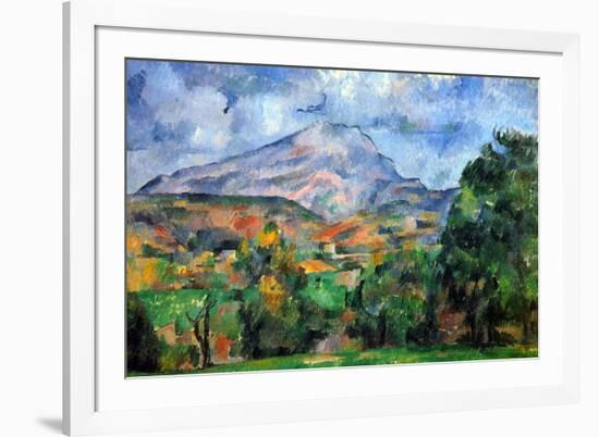 Paul Cezanne Mount St Victoire-Paul Cézanne-Framed Art Print