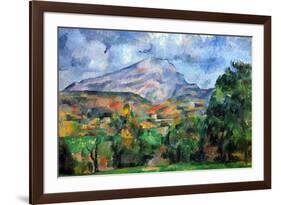 Paul Cezanne Mount St Victoire-Paul Cézanne-Framed Art Print