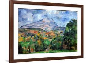 Paul Cezanne Mount St Victoire-Paul Cézanne-Framed Art Print