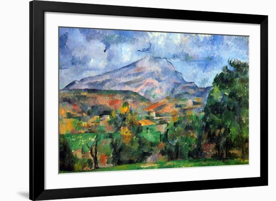 Paul Cezanne Mount St Victoire-Paul Cézanne-Framed Art Print