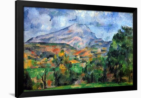 Paul Cezanne Mount St Victoire-Paul Cézanne-Framed Art Print