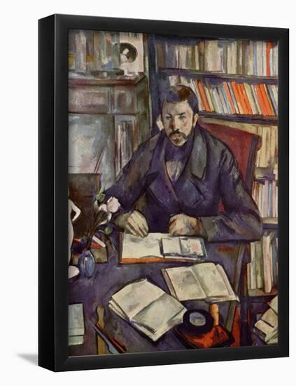 Paul Cezanne (Portrait of Gustave Geffroy) Art Poster Print-null-Framed Poster