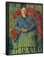 Paul Cezanne (Portrait of Mme Cezanne in a red armchair) Art Poster Print-null-Framed Poster