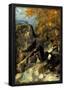 Paul Cezanne Rocks in Fountanbleu Forest Art Print Poster-null-Framed Poster