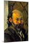 Paul Cezanne Self-portrait in Front of Wallpaper-null-Mounted Art Print