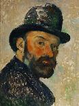 Self-Portrait with Bowler Hat (Sketch), 1885-1886-Paul Cézanne-Giclee Print