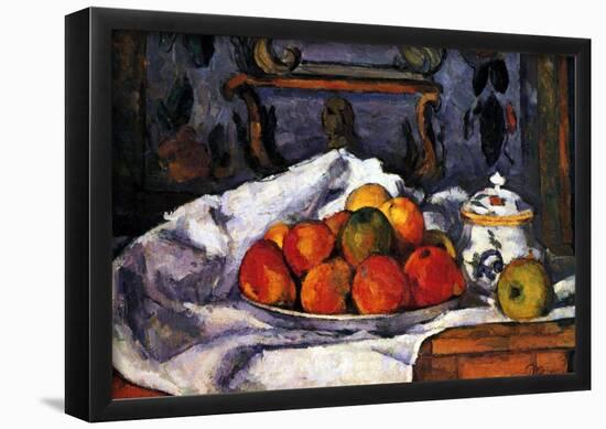 Paul Cezanne (Still Life, Bowl with apples) Art Poster Print-null-Framed Poster