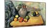 Paul Cezanne (Still Life, Fruit and Jug on a Table) Art Poster Print-null-Mounted Poster