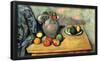 Paul Cezanne (Still Life, Fruit and Jug on a Table) Art Poster Print-null-Framed Poster