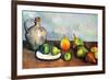 Paul Cezanne Still Life Jar and Fruit-Paul Cézanne-Framed Art Print