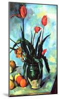 Paul Cezanne (Still Life, Vase with tulips) Art Poster Print-null-Mounted Poster