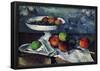 Paul Cezanne (Still Life with Fruit Bowl) Art Poster Print-null-Framed Poster