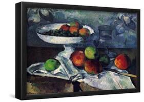 Paul Cezanne (Still Life with Fruit Bowl) Art Poster Print-null-Framed Poster