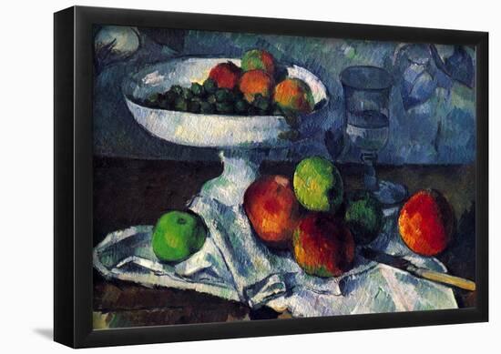 Paul Cezanne Still Life with Fruit Bowl Art Print Poster-null-Framed Poster