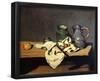 Paul Cezanne (Still life with green container and Zinnkessel) Art Poster Print-null-Framed Poster