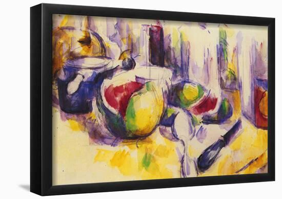 Paul Cezanne Still Life with Pomegranate Art Print Poster-null-Framed Poster