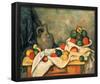 Paul Cezanne (Still lifes, drapery, Jug and Fruit Bowl) Art Poster Print-null-Framed Poster