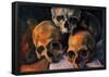 Paul Cezanne (Still lifes, skull pyramid) Art Poster Print-null-Framed Poster