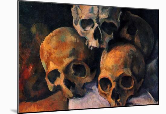 Paul Cezanne (Still lifes, skull pyramid) Art Poster Print-null-Mounted Poster