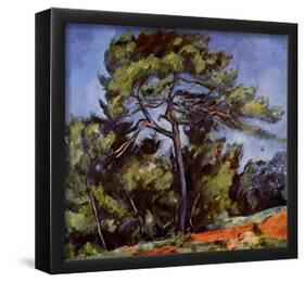 Paul Cezanne (The large pine) Art Poster Print-null-Framed Poster