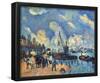 Paul Cezanne (The Seine at Bercy paintings after Armand Guillaumin) Art Poster Print-null-Framed Poster