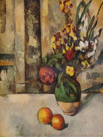 'Vase de Fleurs et Pommes', c19th century