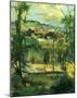 Paul Cezanne (Village behind the trees, Ile de France) Art Poster Print-null-Mounted Poster