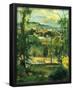 Paul Cezanne (Village behind the trees, Ile de France) Art Poster Print-null-Framed Poster