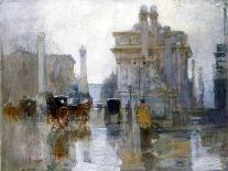 After the Rain, the Dewey Arch, Madison Square Park, New York-Paul Cornoyer-Giclee Print