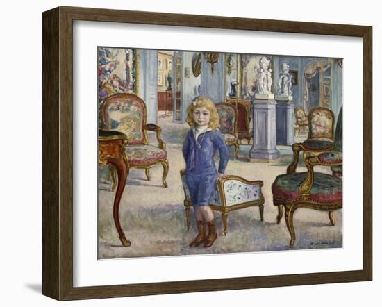 Paul De Camondo at the Hotel De Camondo, 1910-Henri Lebasque-Framed Giclee Print