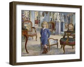 Paul De Camondo at the Hotel De Camondo, 1910-Henri Lebasque-Framed Giclee Print