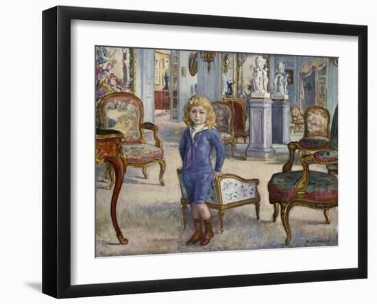 Paul De Camondo at the Hotel De Camondo, 1910-Henri Lebasque-Framed Giclee Print