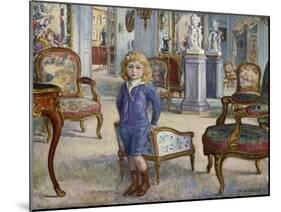 Paul De Camondo at the Hotel De Camondo, 1910-Henri Lebasque-Mounted Giclee Print