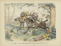Bertrand Du Guesclin Thrown by His Horse and Captured by Sir John Chandos, Battle of Auray, 1364-Paul de Semant-Giclee Print