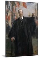 Paul Déroulède (1846-191) Making a Speech at Bougival, January 1913-Fernand Cormon-Mounted Giclee Print