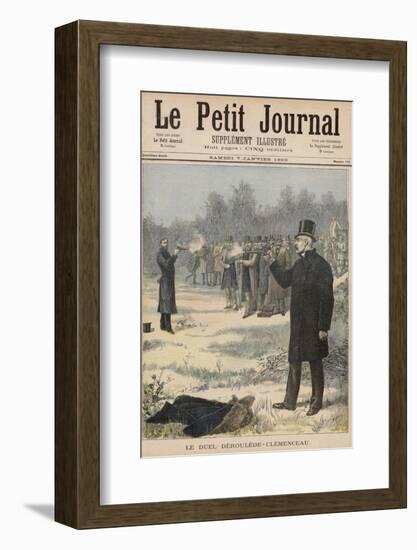 Paul Deroulede and Georges Clemenceau Duel with Pistols-Henri Meyer-Framed Photographic Print