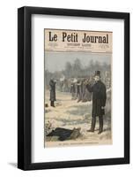 Paul Deroulede and Georges Clemenceau Duel with Pistols-Henri Meyer-Framed Photographic Print